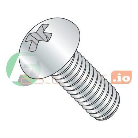 5/16-18 X 1/2 In Phillips Round Machine Screw, Zinc Plated Steel, 2000 PK